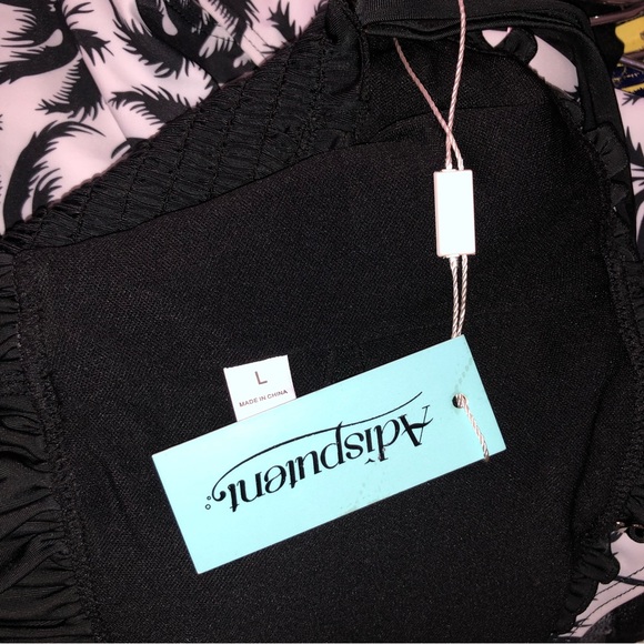 💝Swimsuits Strapless Bikini Bandeau Tops Ruched Two Piece High Waisted - Picture 6 of 6